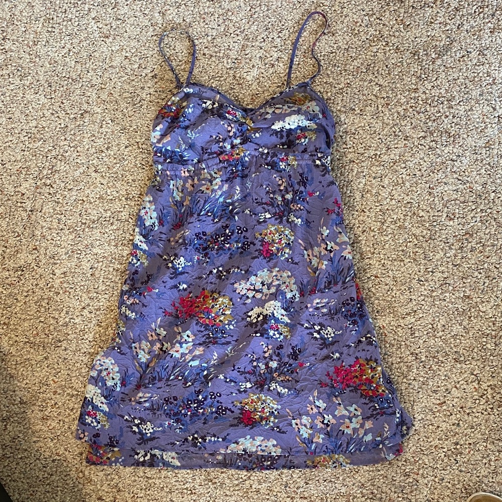 American Eagle Outfitters Purple Floral Dress